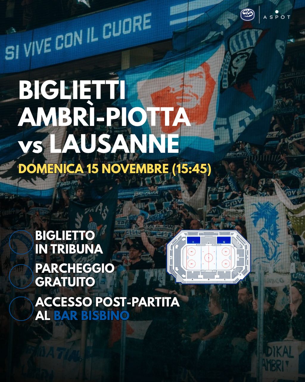 🔵 HC Ambrì-Piotta v Lausanne HC | National League | 15 November 2026
