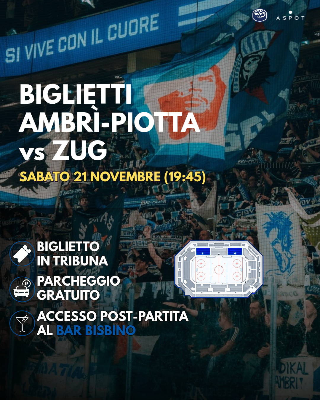 🔵 HC Ambrì-Piotta v EV Zug | National League | 21 November 2026