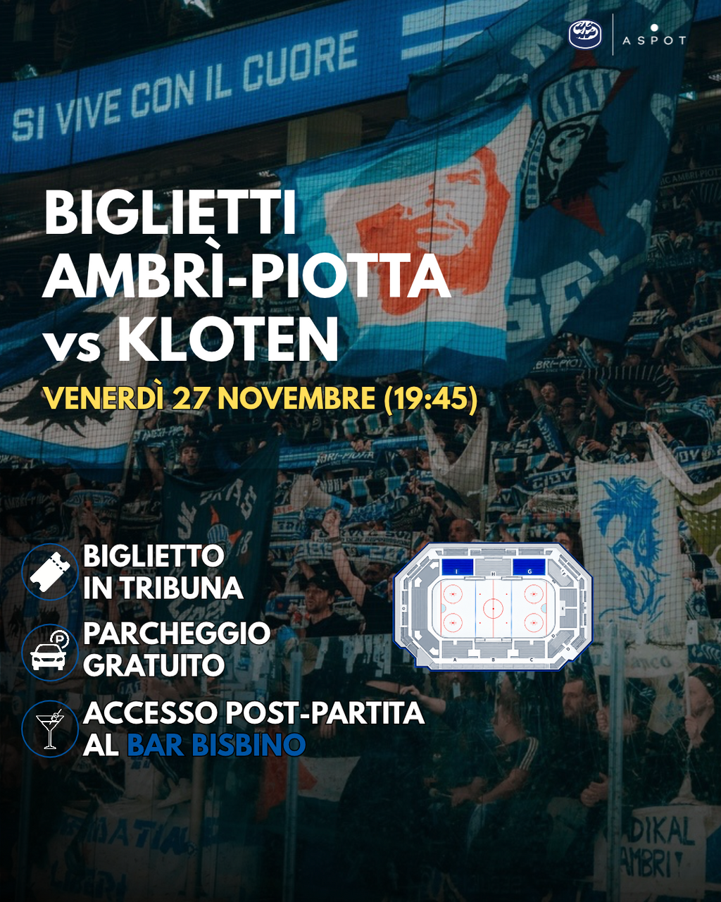 🔵 HC Ambrì-Piotta v EHC Kloten | National League | 27 November 2026